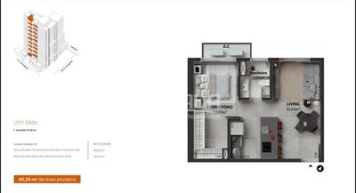 Apartamento, 1 quarto, 45 m² - Foto 2