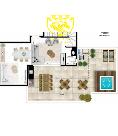 Cobertura, 3 quartos, 146 m² - Foto 2