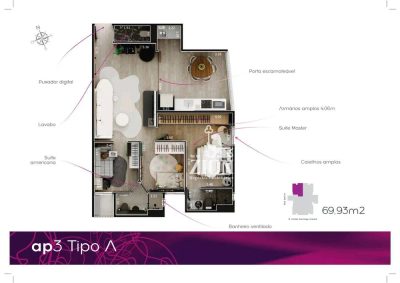 Apartamento, 3 quartos, 66 m² - Foto 5