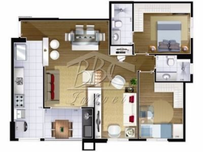 Apartamento, 2 quartos, 61 m² - Foto 3