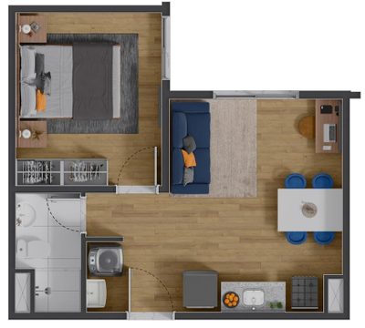 Apartamento, 2 quartos, 31 m² - Foto 4