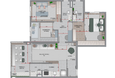 Apartamento, 3 quartos, 81 m² - Foto 2