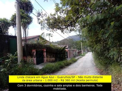 Chácara, 3 quartos, 1000 m² - Foto 1