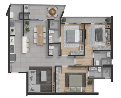 Apartamento, 2 quartos, 85 m² - Foto 4
