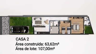 Casa, 2 quartos, 60 m² - Foto 5