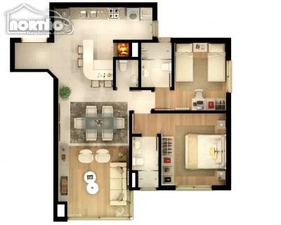Casa, 3 quartos, 104 m² - Foto 2