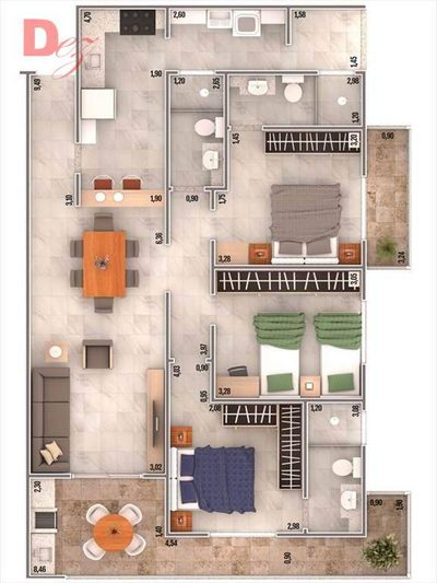 Apartamento, 3 quartos, 106 m² - Foto 5