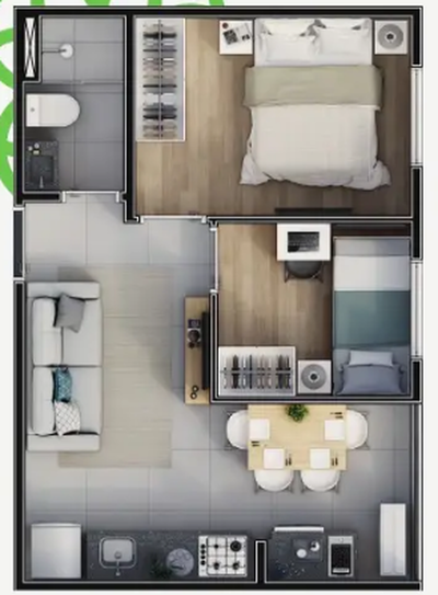 Apartamento, 1 quarto, 30 m² - Foto 3