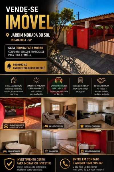 Casa, 2 quartos, 100 m² - Foto 1