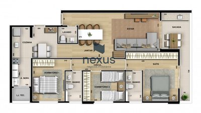 Apartamento, 3 quartos, 112 m² - Foto 2