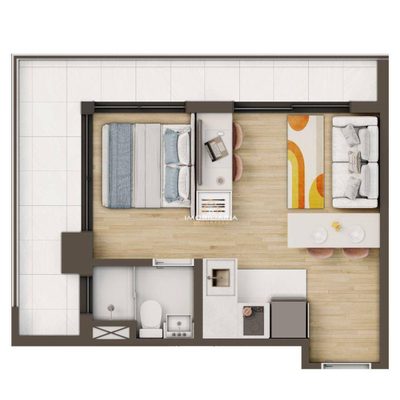 Kitnet-Studio, 32 m² - Foto 4