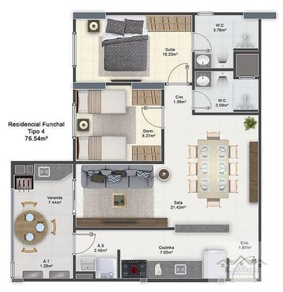 Apartamento, 3 quartos, 126 m² - Foto 4