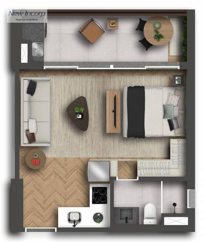 Apartamento, 1 quarto, 38 m² - Foto 3