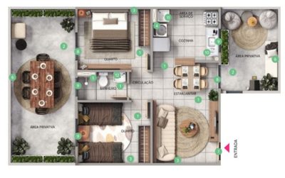 Apartamento, 2 quartos, 42 m² - Foto 1