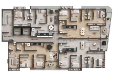 Cobertura, 3 quartos, 167 m² - Foto 2