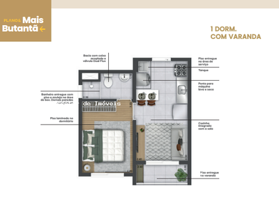 Apartamento, 2 quartos, 27 m² - Foto 3