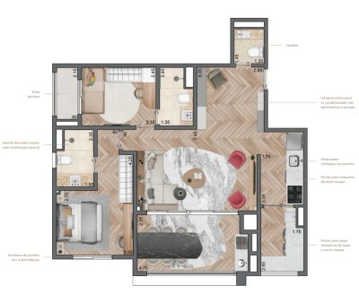 Apartamento, 3 quartos, 87 m² - Foto 4