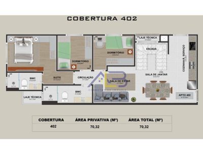 Cobertura, 3 quartos, 140 m² - Foto 3