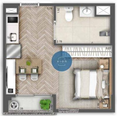 Apartamento, 1 quarto, 30 m² - Foto 2