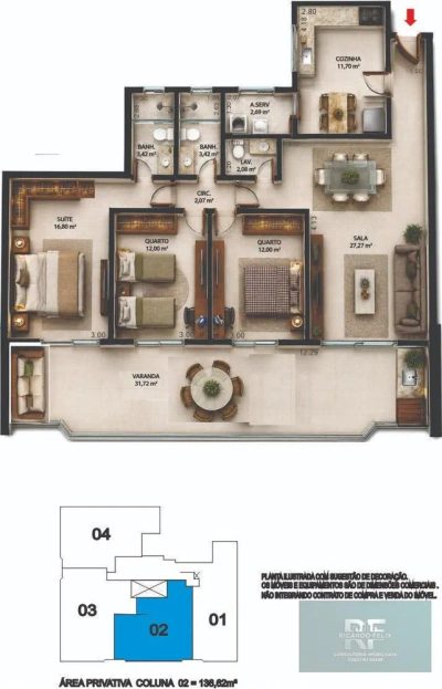 Apartamento, 3 quartos, 135 m² - Foto 4