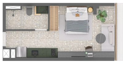 Apartamento, 1 quarto, 42 m² - Foto 1