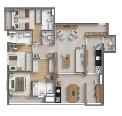 Apartamento, 4 quartos, 157 m² - Foto 5