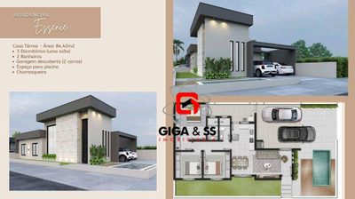Casa, 3 quartos, 84 m² - Foto 2