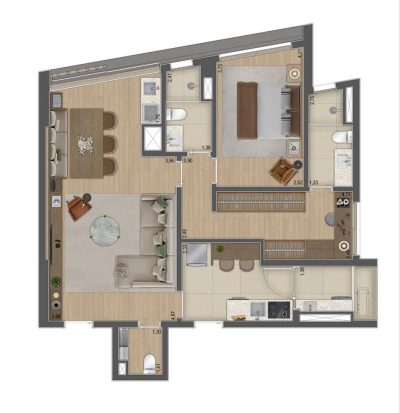 Apartamento, 2 quartos, 90 m² - Foto 4