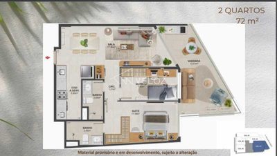Apartamento, 2 quartos, 1 m² - Foto 5