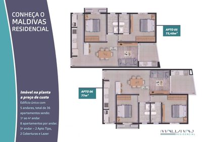 Apartamento, 2 quartos, 77 m² - Foto 5