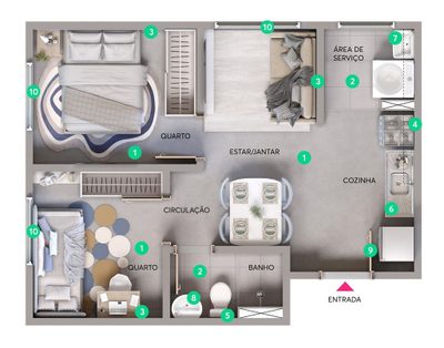 Apartamento, 2 quartos, 33 m² - Foto 5