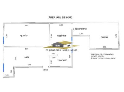 Apartamento, 1 quarto, 60 m² - Foto 1