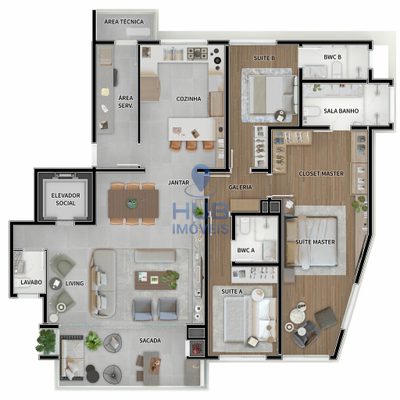 Apartamento, 4 quartos, 202 m² - Foto 4