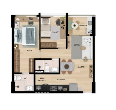 Apartamento, 2 quartos, 55 m² - Foto 4
