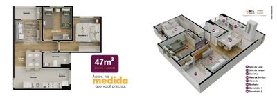 Apartamento, 2 quartos, 47 m² - Foto 5