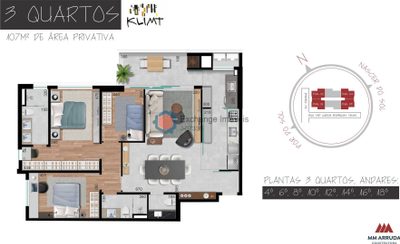 Apartamento, 3 quartos, 107 m² - Foto 3