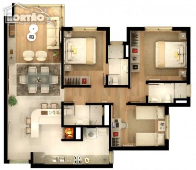 Casa, 3 quartos, 104 m² - Foto 1