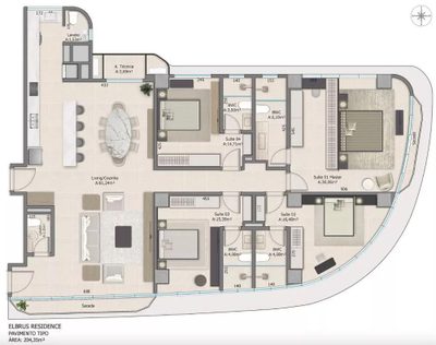 Apartamento, 4 quartos, 204 m² - Foto 4