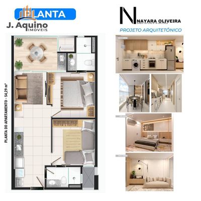 Apartamento, 2 quartos, 54 m² - Foto 2