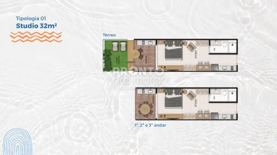 Apartamento, 1 quarto, 32 m² - Foto 3