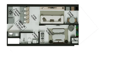 Apartamento, 2 quartos, 64 m² - Foto 3