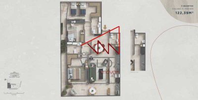 Apartamento, 3 quartos, 122 m² - Foto 1