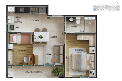 Apartamento, 2 quartos, 32 m² - Foto 1