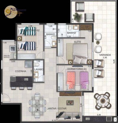 Apartamento, 2 quartos, 82 m² - Foto 5