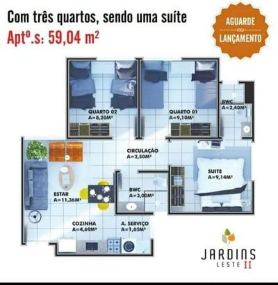 Apartamento, 2 quartos, 45 m² - Foto 4