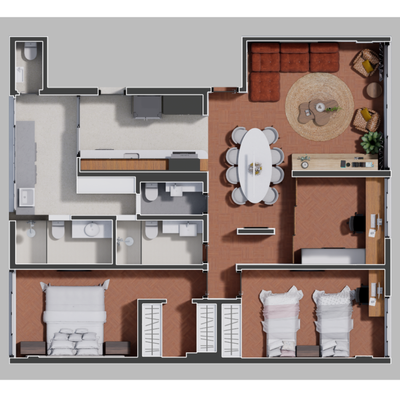 Apartamento, 2 quartos, 123 m² - Foto 3