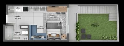 Apartamento, 1 quarto, 69 m² - Foto 3