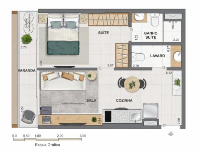 Apartamento, 1 quarto, 83 m² - Foto 5