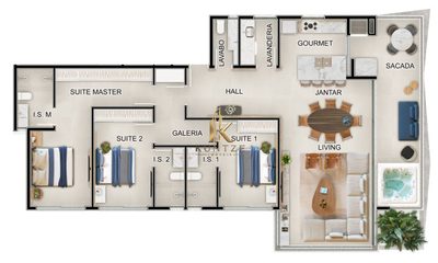 Apartamento, 3 quartos, 153 m² - Foto 2