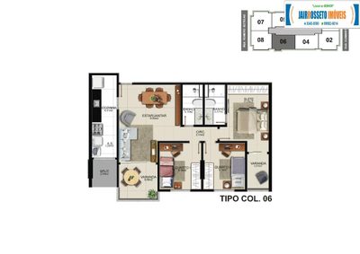 Apartamento, 3 quartos, 91 m² - Foto 3